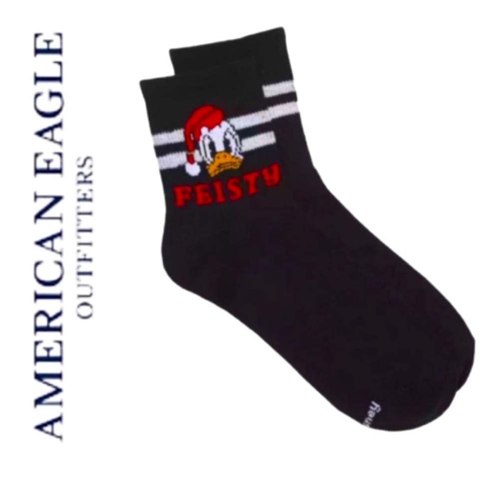 AMERICAN EAGLE OUTFITTERS X DISNEY➕Donald Duck Feisty Boyfriend Socks NWT